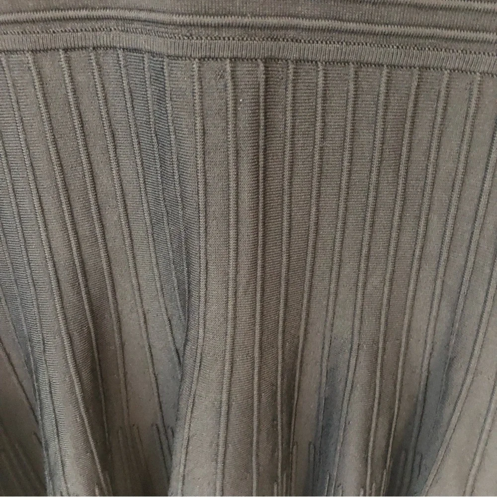 BCBGMaxAzria cocktail dress black ribbed mini full skirt, straps, Sz S, Elegant! - Picture 11 of 16